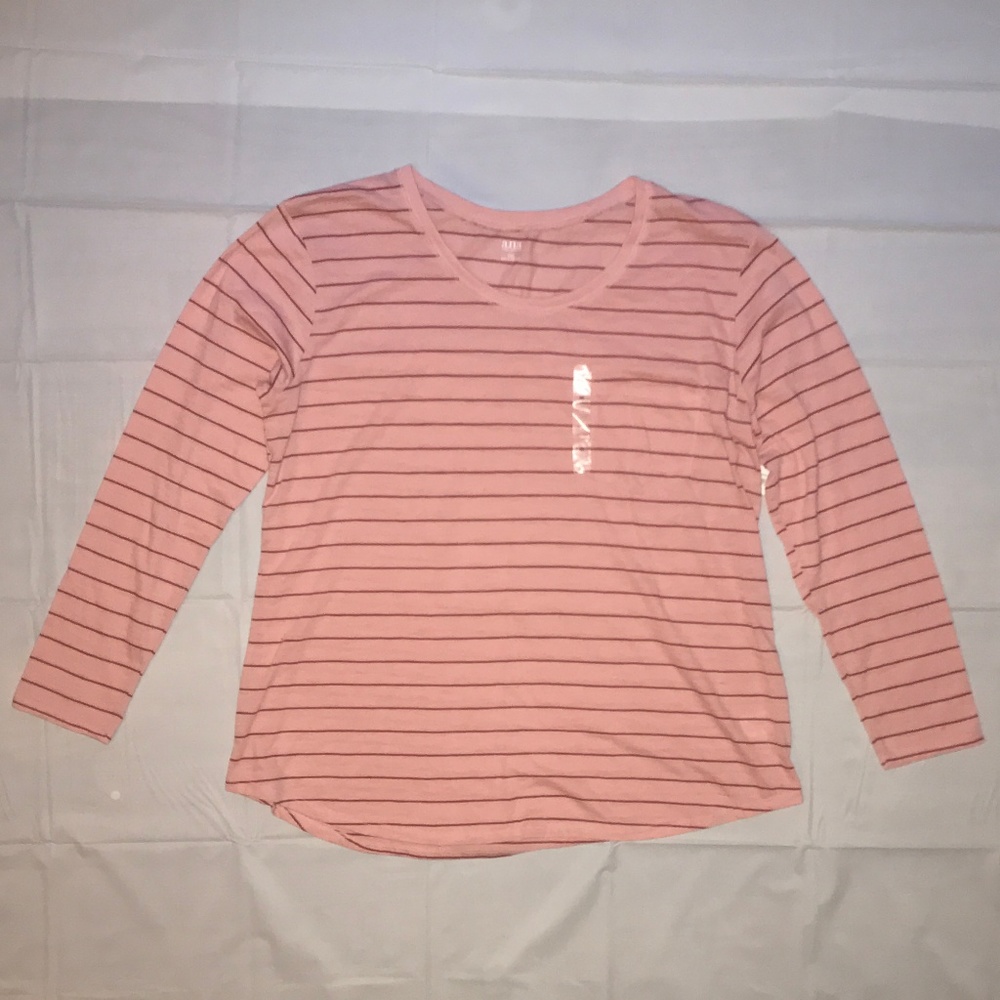 Titanic Rose Long Sleeve Stripe Pocket T-Shirt